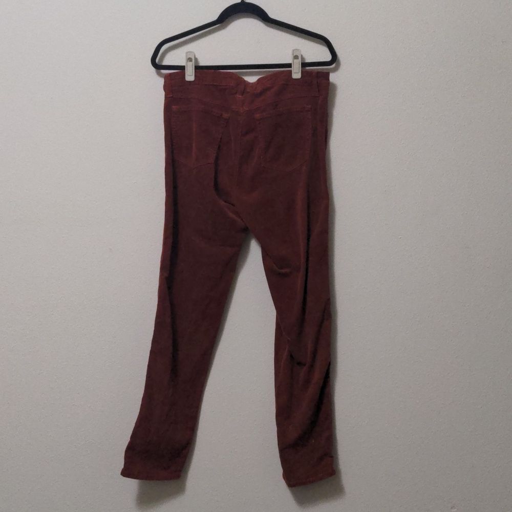 Peruvian Connection Rust Orange Brown Corduroy Pa… - image 4